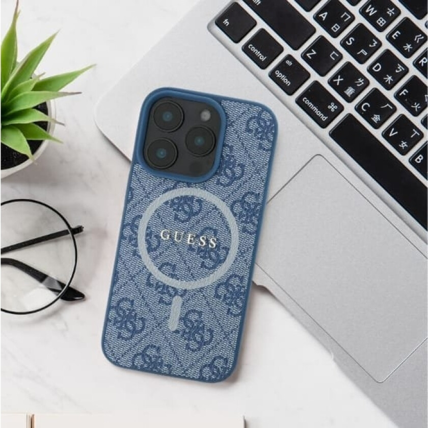 Guhcp16lpsqsqsk Iphone 16 Pro 6.3" Czarny/Black Hardcase Quilted Metal Logo