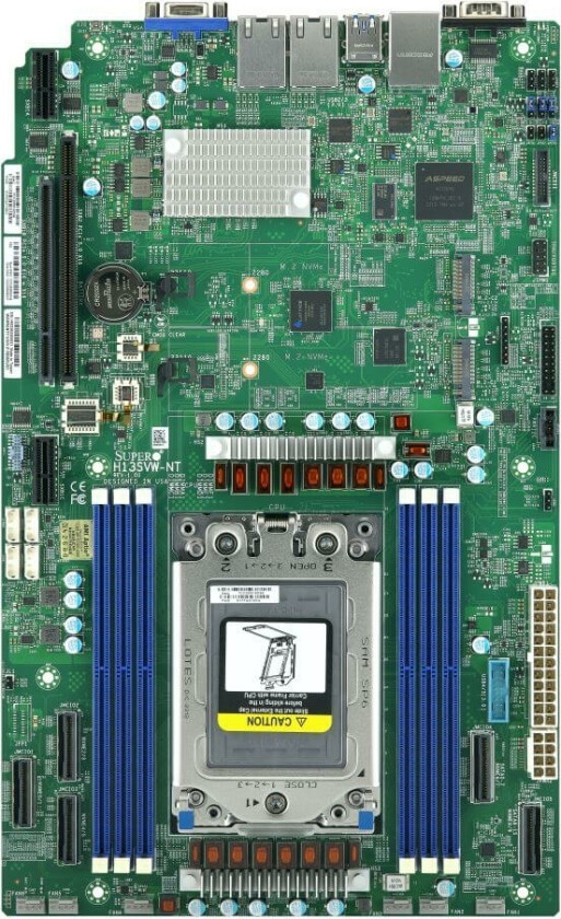 Pyta Gówna Supermicro Supermicro Hovedkort H13svw-Nt Wio Sockel Sp6 Single