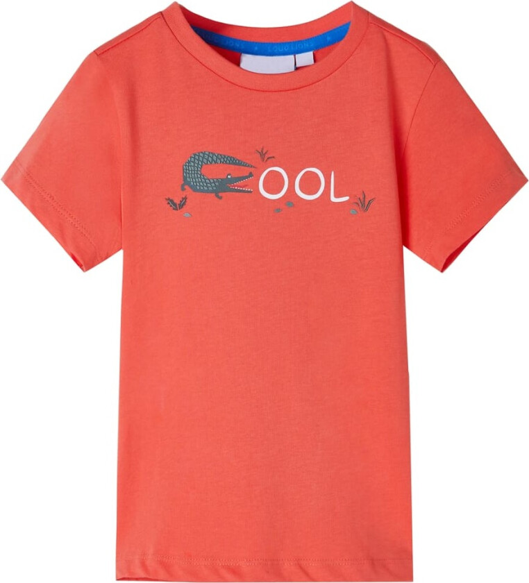 T-skjorte for barn med korte ermer lyserød 116