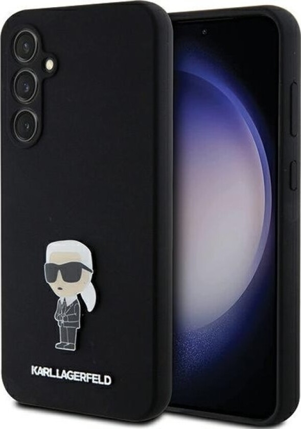 Etui Klhcs23femhknpk Samsung Galaxy S23 Fe Silicone Ikonik Metal Pin Czarny/Black