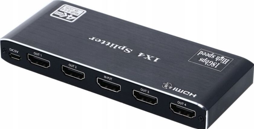 Pawonik Splitter Hdmi 2.0 1X4 Ultra Hd Uhd 4K Hdcp 2.2 Hdr10 Splitter