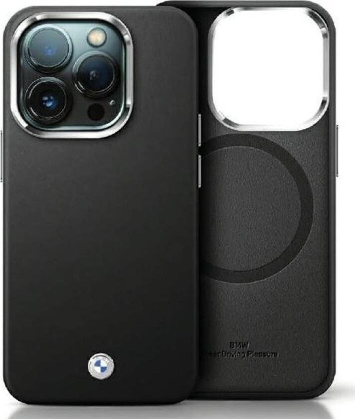 Bmw Etui Bmw Bmhmp14l23pufwk Apple Iphone 14 Pro Signature Wrapped Metal Magsafe Czarny/Black