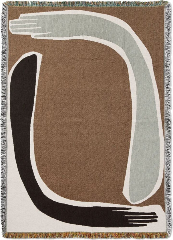 ferm LIVING Pose Tapestry pledd 120x170 cm Coffee