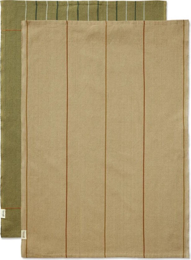 ferm LIVING Ito kjøkkenhåndkle 50x70 cm 2-pakning Seaweed-flax