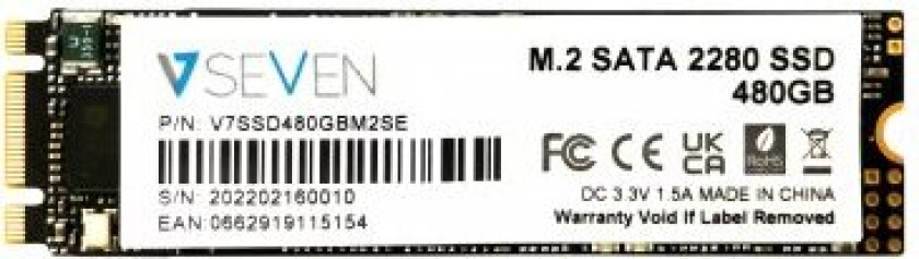 Solid State-Stasjon - 480 Gb - Intern - Sata 6Gb/S