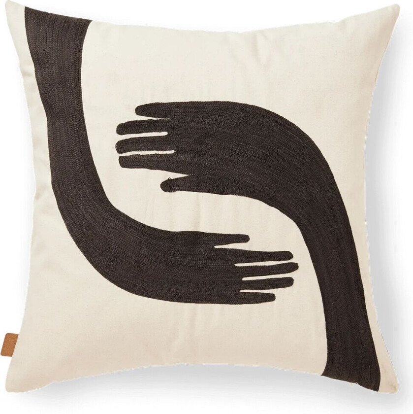 ferm LIVING Pose putetrekk 50x50 cm Coffee-undyed