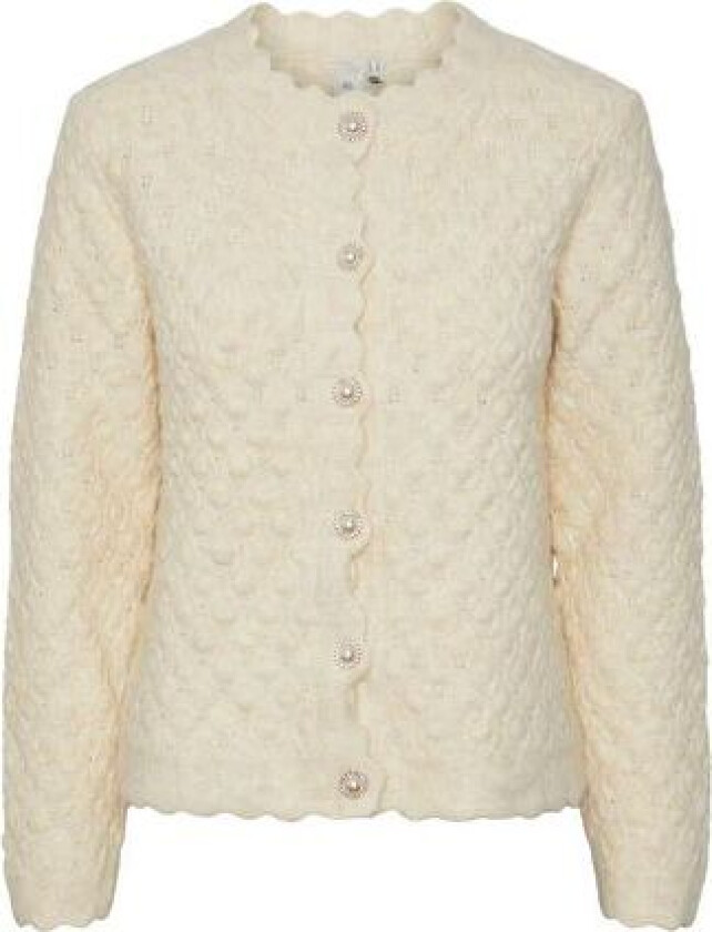 Yasbubble Ls Knit Cardigan - Birch XL