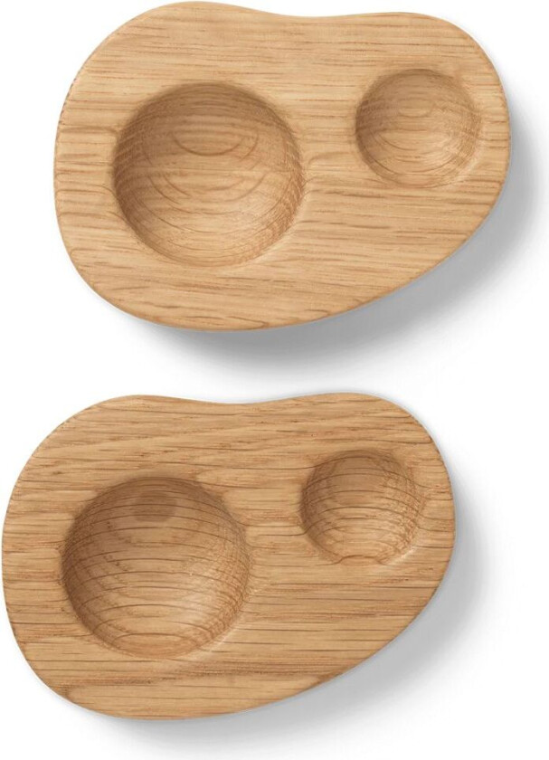 Bilde av ferm LIVING Cairn eggeglass 2-pakning Oak