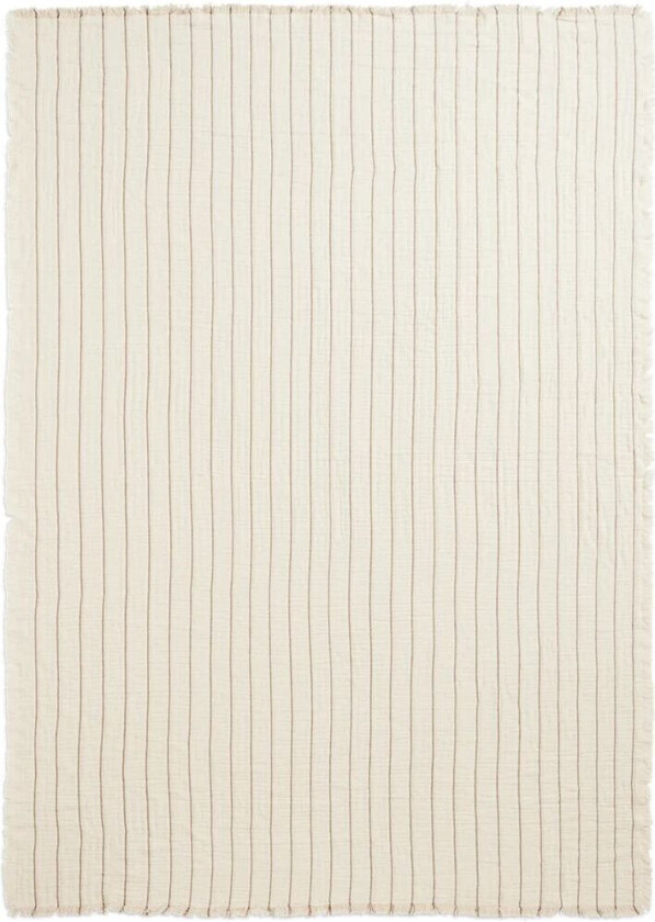 ferm LIVING Aires sengeteppe 240x160 cm Undyed