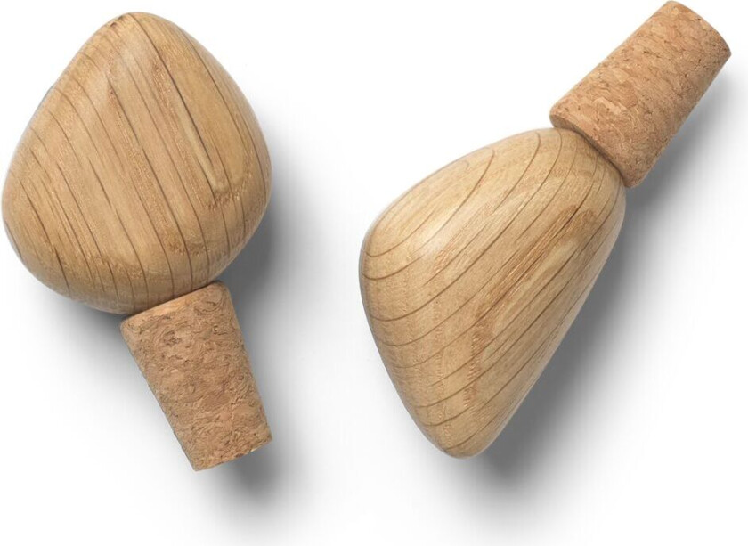 ferm LIVING Cairn vinstopper 2-pakning Oak