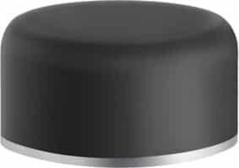 Beslagsboden Dørstopper For Gulv Sort Gummi/Børstet Rustfritt Stål