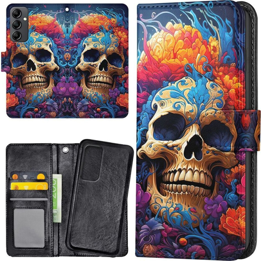 Samsung Galaxy A25 5G - Lommebok Deksel Skull