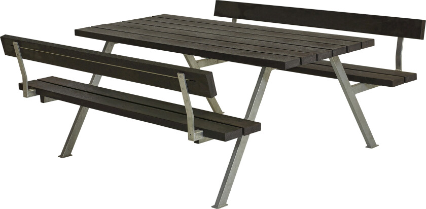 PLUS Alpha Bord/Benksett med 2 Ryggstøtte 177 cm -