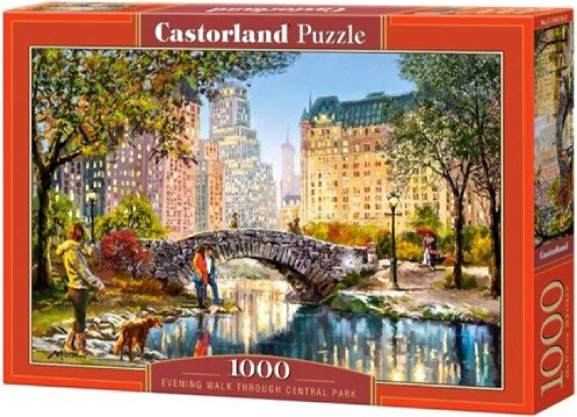 Aftentur i Central Park NY 1000 brikker