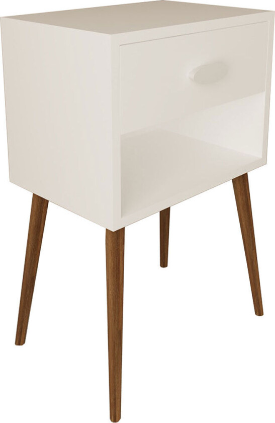 SingolXL nattbord 1 skuff hvit.