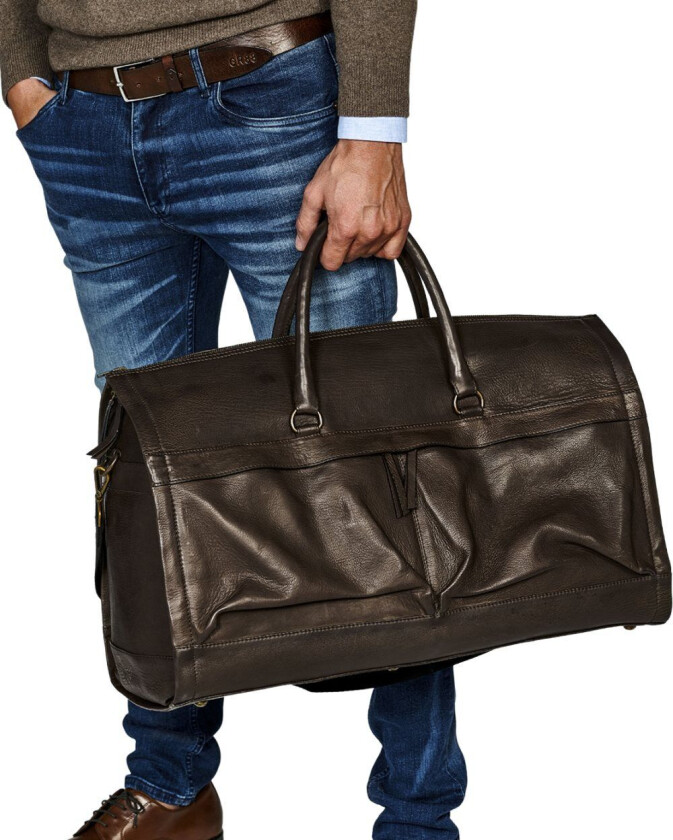 Tasker - Weekend/garment bag - Coffee - -1060-ONESIZE-69-C