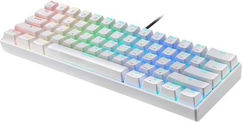 Mechanical gaming keyboard CK61 RGB (white) - Gamingtastatur - Hvit