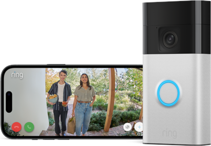 Battery Video Doorbell - Satin Nickel