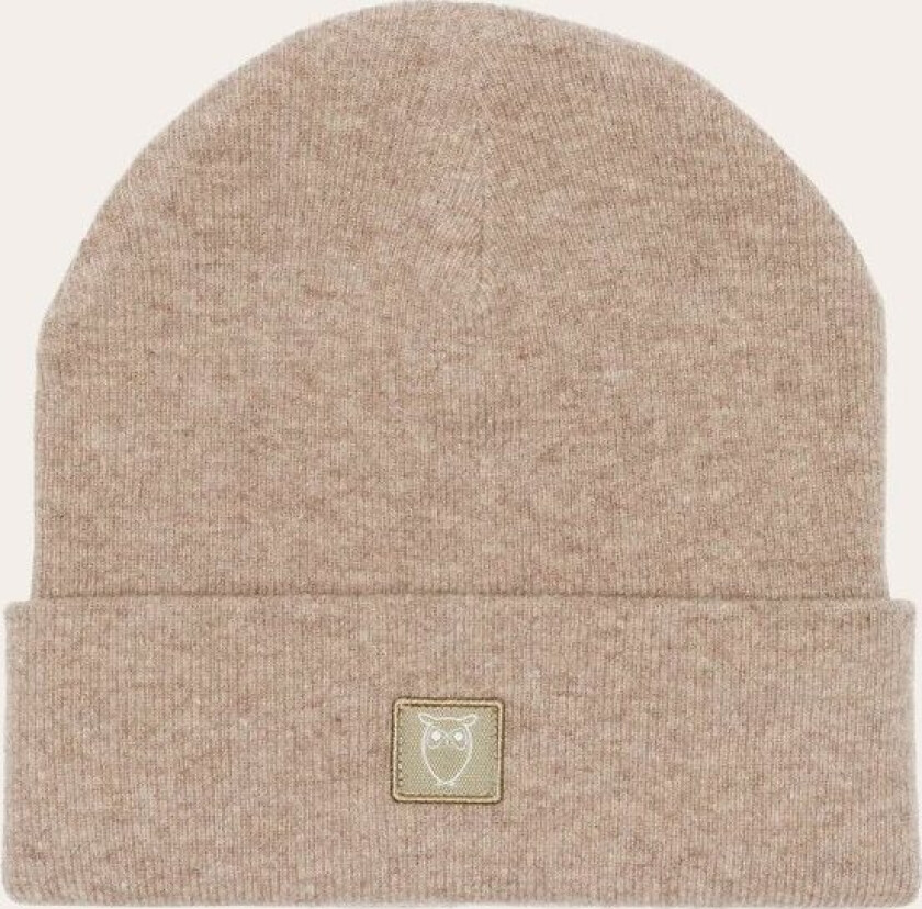 Double Layer Wool Beanie Kelp Melange
