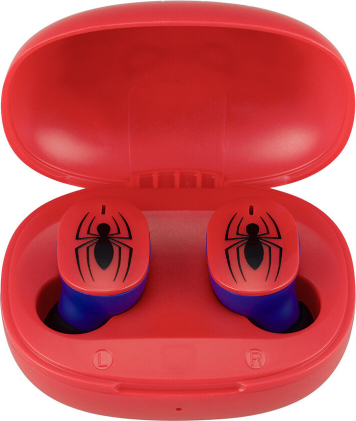 EKids Spiderman ørepropper - Bluetooth, USB-C, 22 timer - Rød