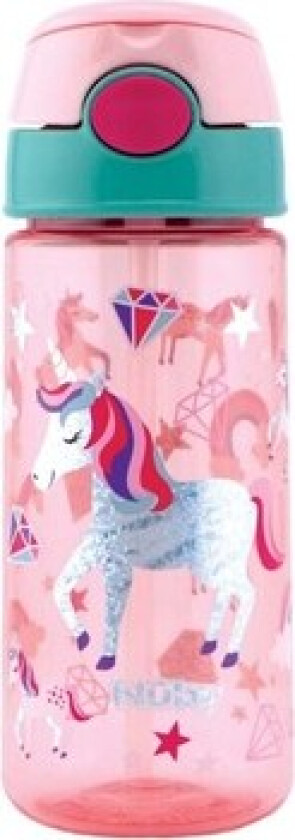 Nüby, Glitter Drikkeflaske Med Sugerør, 3 År, Pink