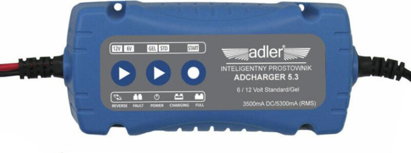 Adler Tools ADCHARGER 5.3 Jumpstarter - 6/12V, 3,5A - 75W