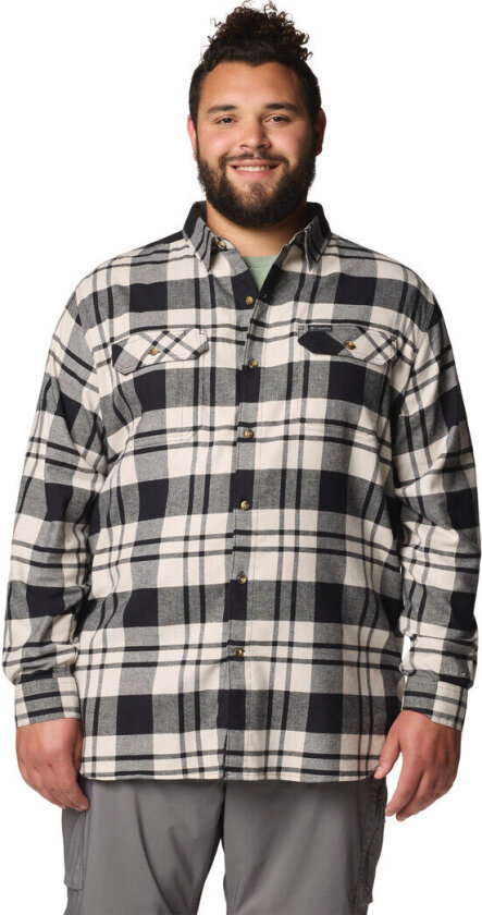 Columbia Men's Flare Gun Stretch Flannel Black River Crossing Plaid L