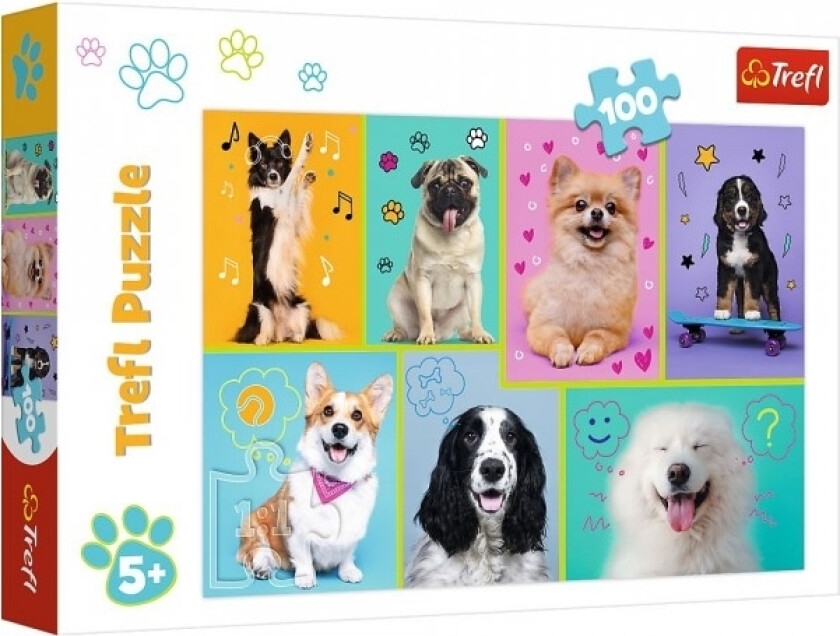 Puzzle 100El In The World Of Dogs 16421