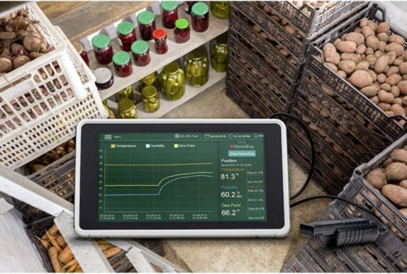 Bilde av Rh550 Fuktighetsmåler (Hygrometer) 10 % Rf 95 % Rf Dataloggerfunksjon, Duggpunkt-/Muggvarseldisplay (Rh550)