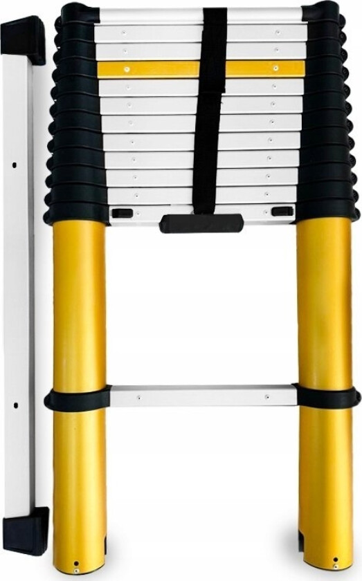 Alum Drabest. Teleskopisk Stige 13 Gr. 3,8M Maks 150Kg