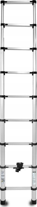 Alum Drabest Teleskopisk Stige 9 Gr. 2,6M Hjemme 125Kg