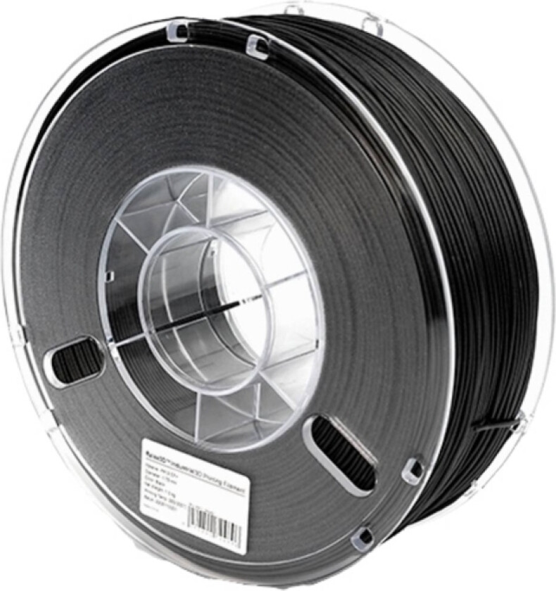 Raise3d Pmra-1018-001 Industrial Pa12 Cf+ Filament Pa12 1.75 Mm 1000 G Sort 1 Stk
