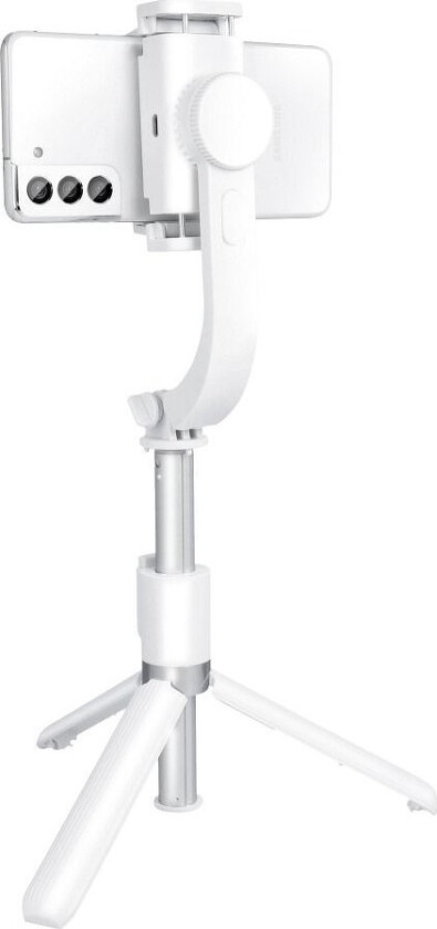 Selfie Stick Oem Sett / Selfie Holder Med Bluetooth Fjernkontroll Stativ Gimbal Stabilisator Hvit Sstr-L08