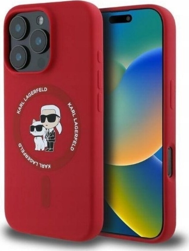 Klhmp16lscmkcrhr Iphone 16 Pro Red/Red Hc Magsafe Silicone Kc Heads Ring