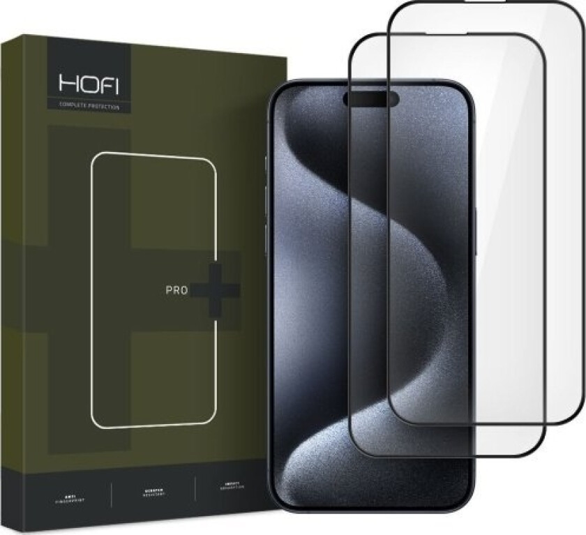 Szklo Hartowane Hofi Glass Pro+ 2-Pack Iphone 16 Pro Max Black