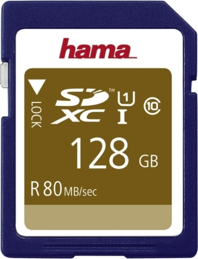 Sdxc 128Gb, 128 Gb, Sdxc, Klasse 10, Uhs-I, 80 Mb/S, Blå