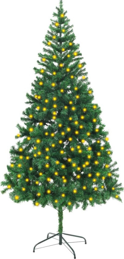 Forhåndsbelyst kunstig juletre 210 cm 910 grener