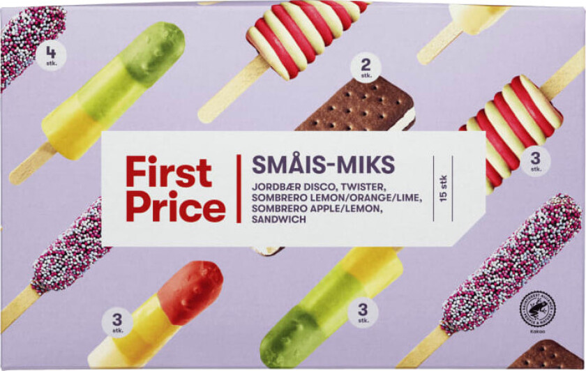 Småis Miks 15stk Ass