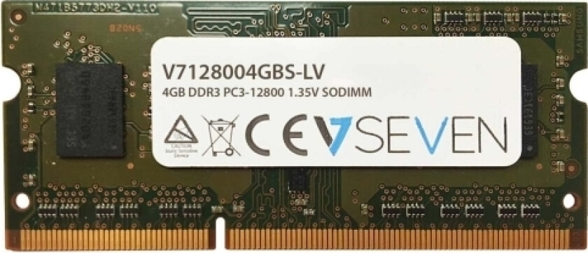 - Ddr3 - Modul - 4 Gb - So Dimm 204-Pin - 1600 Mhz / Pc3-12800 - Cl11 - 1.35 V - Ikke-Bufret - Ikke-Ecc
