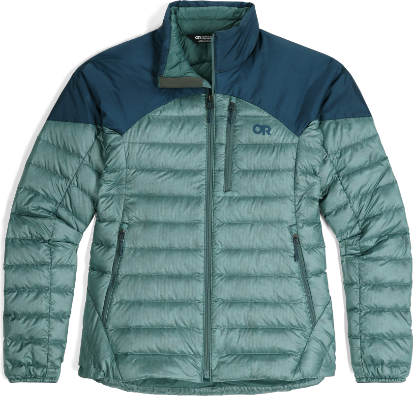 Outdoor Research Women's Helium Down Jacket Neptune/Harbor M