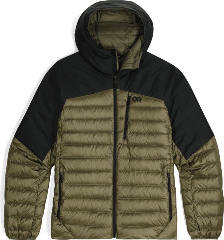 Outdoor Research Men's Helium Down Hoodie Ranger Green/Black L