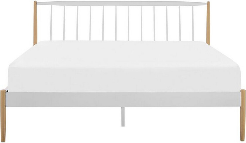 Parlan Rammeseng 180x200cm - Hvit / Brun