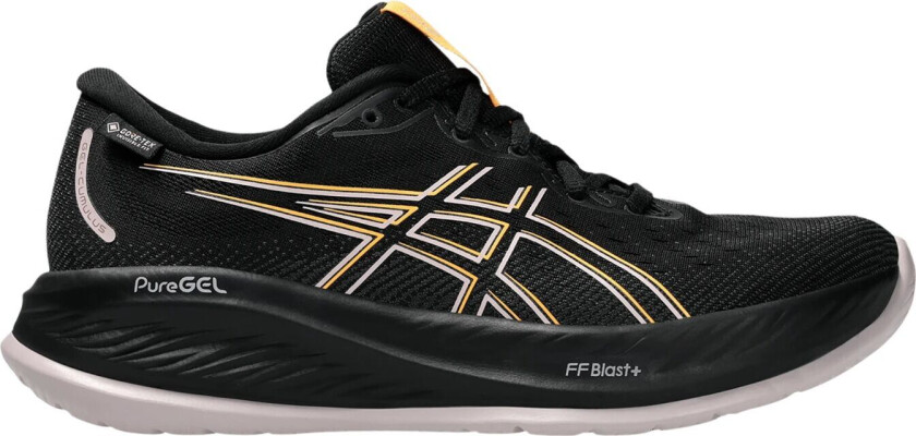 Gel-Cumulus 26 Gore-Tex, vanntett løpesko, dame Black/stadium Orange