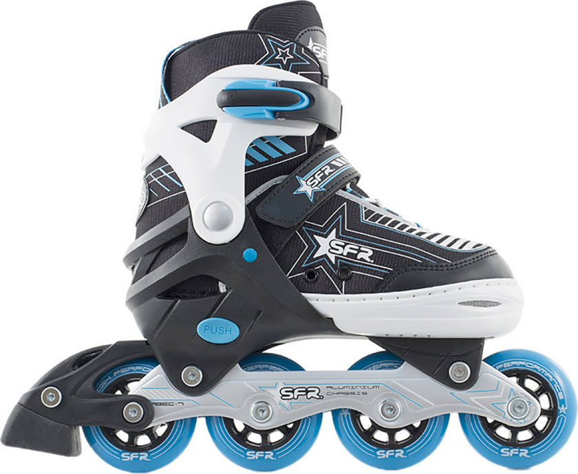 Pulsar Justerbar Rulleskøyter for Barn Svart/Blå