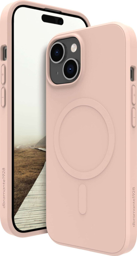 Dbramante1928 Greenland Pro MagSafe deksel for iPhone 15 (rosa sand)