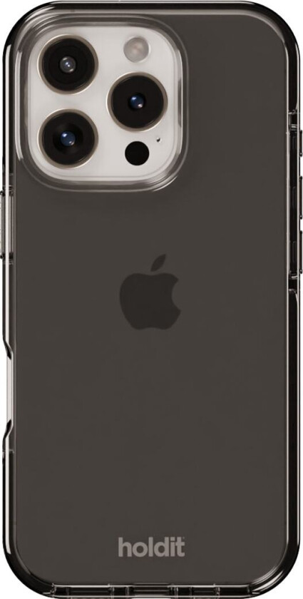 Seethru iPhone 16 Pro deksel (sort)