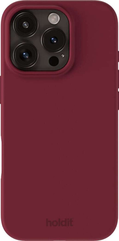 Silicone iPhone 16 Pro deksel (red velvet)