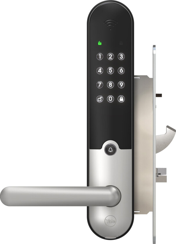 Doorman L3S Flex digital dørlås (børstet stål)