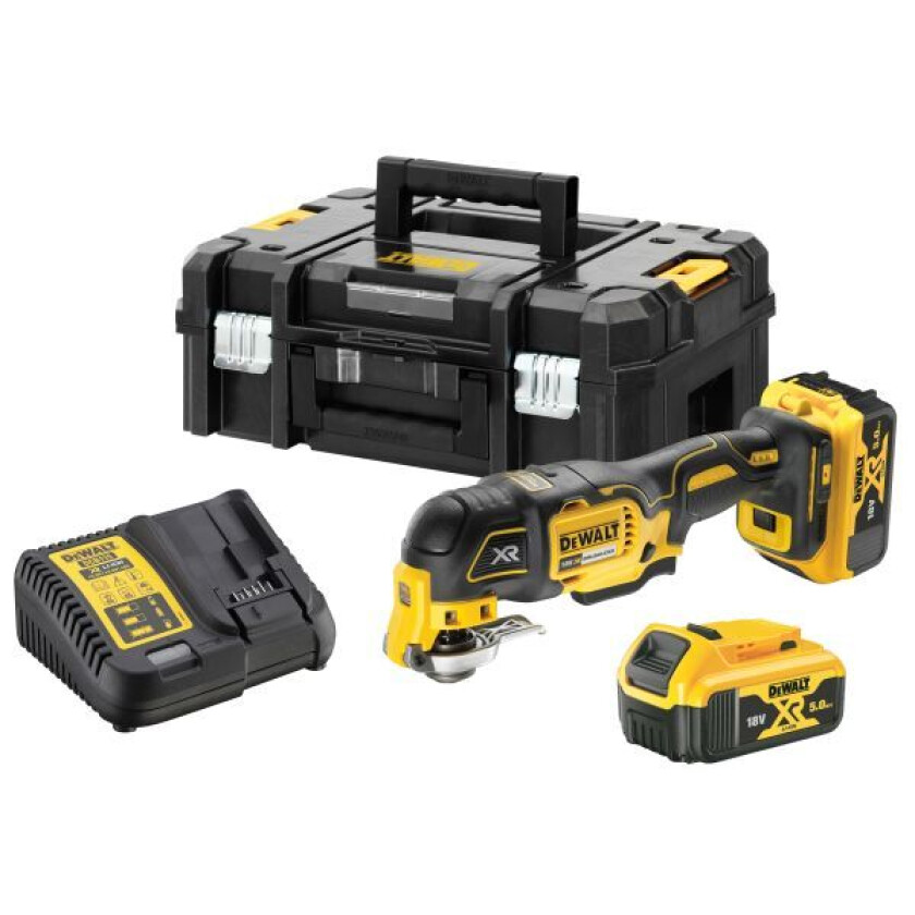 Dewalt DCS356P2-QW Multiverktøy med batteri og lader