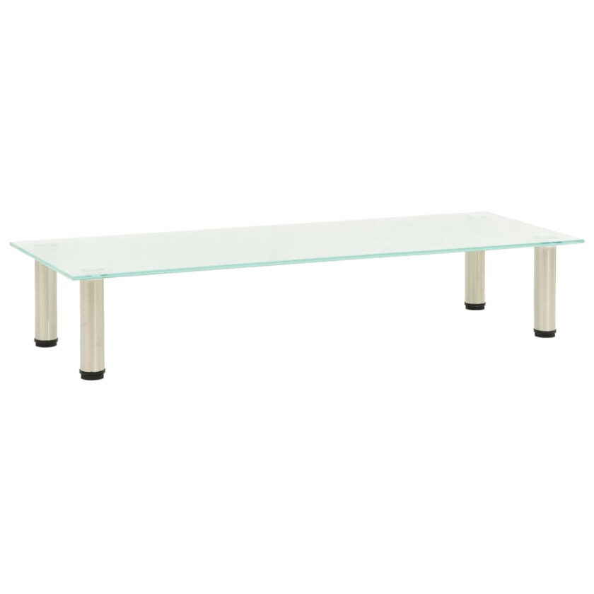 TV-benk frostet 100x35x17 cm herdet glass